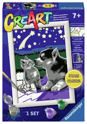 CreArt RNA Amis au clair de lune - Peinture par numéros