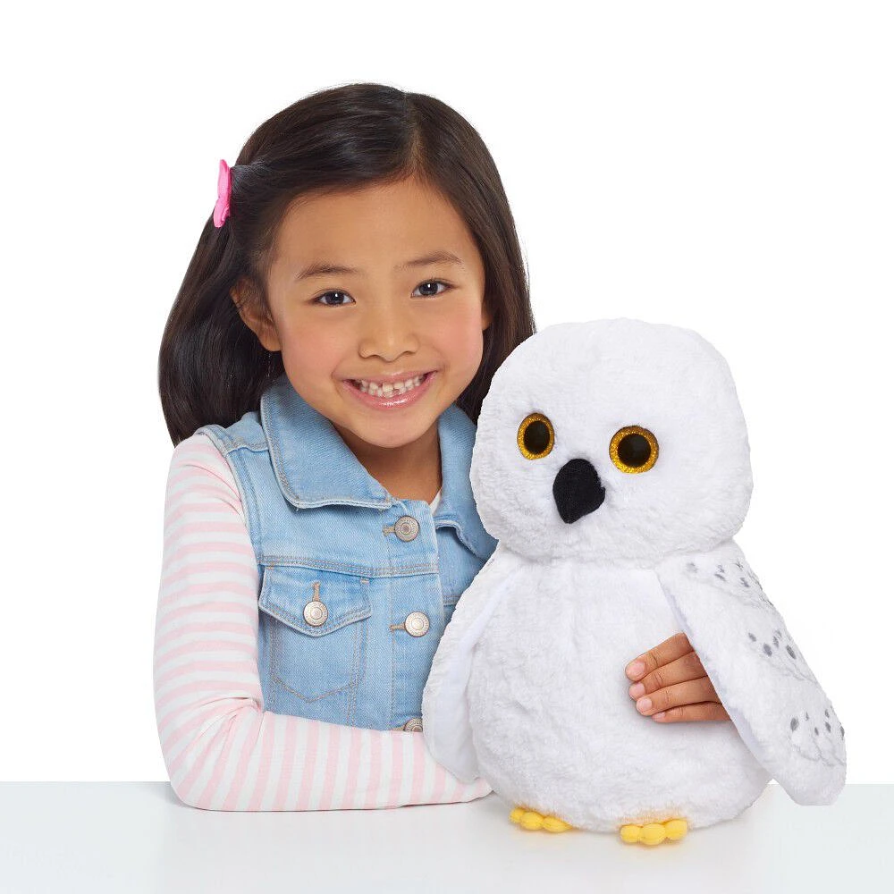 Peluche de 30 cm (12 pouces) de Hedwig de Harry Potter, Grande Peluche de Chouette Blanche - Notre exclusivité