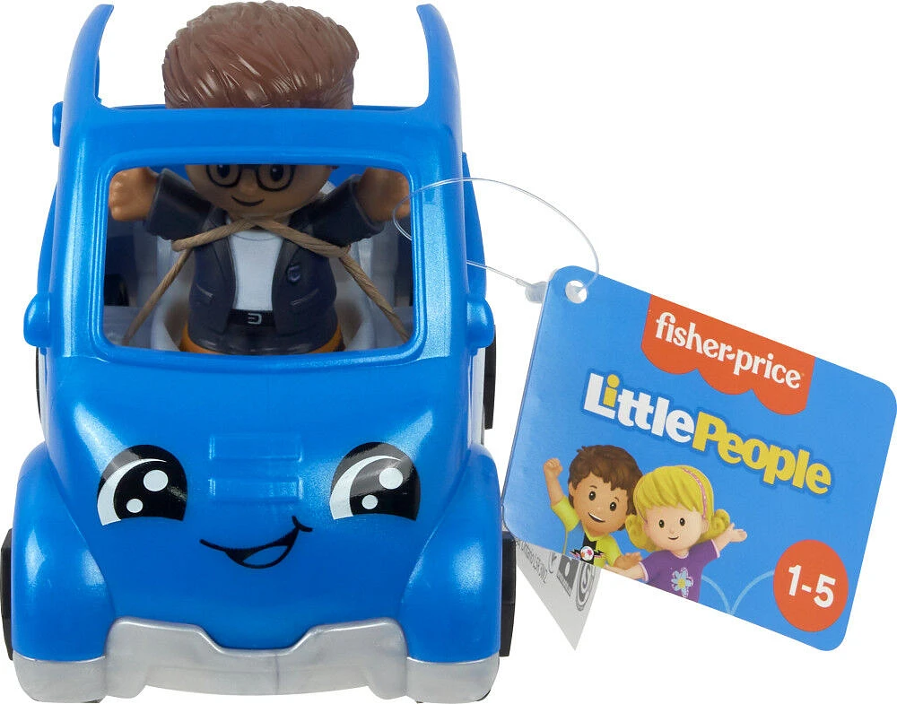 Fisher-Price Little People Electric Vehicle Toy Car and Figure Set for Toddlers, 2 Pieces