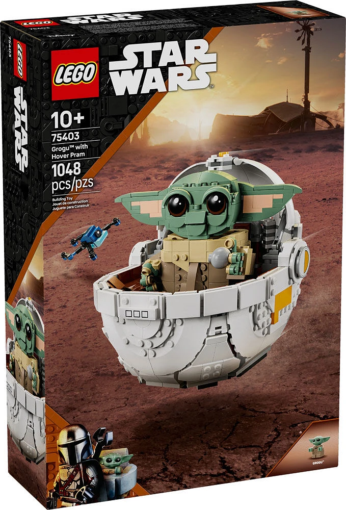 LEGO Star Wars: The Mandalorian Grogu With Hover Pram - Building Toy for Kids, Boys and Girls - 75403