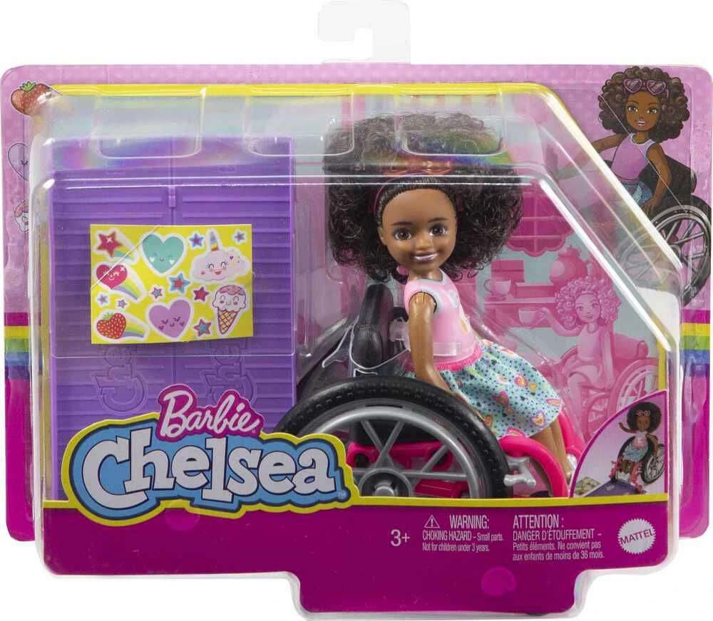 Barbie- Chelsea- Poupée et fauteuil roulant