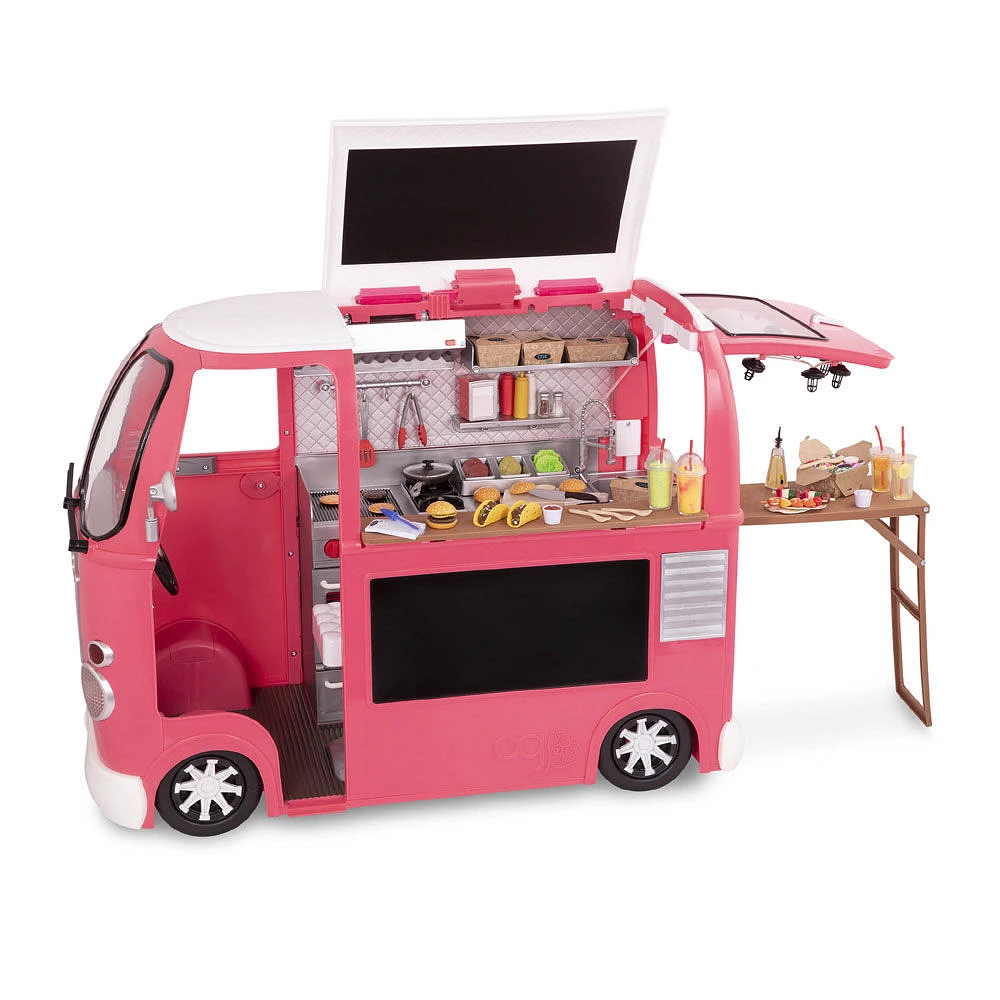 Grill To Go Food Truck, Our Generation, Ensemble de camion-restaurant pour poupées de 18 po