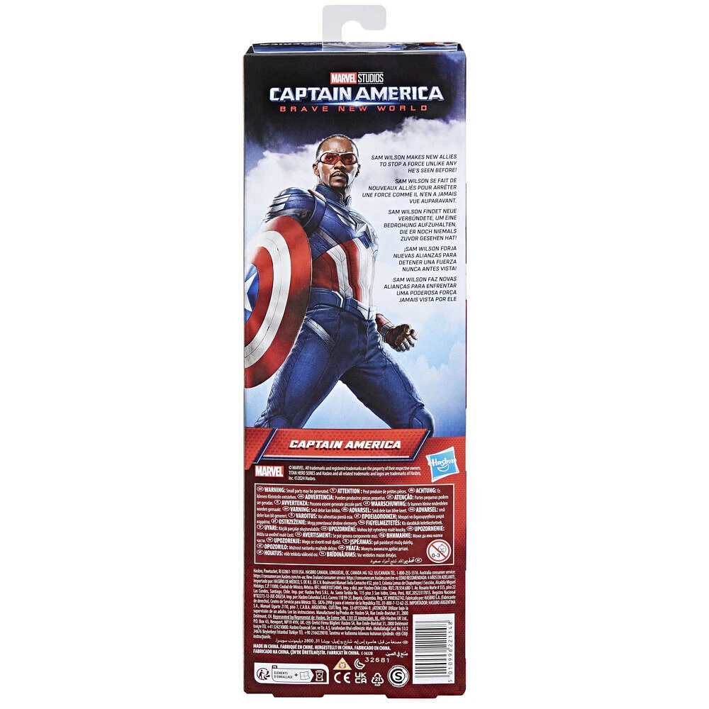 Marvel Studios Captain America Brave New World, Titan Hero Series Captain America Action Figure