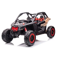 KidsVip 2X24V Can-Am Maverick Buggy w/RC- Black