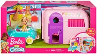 Barbie Club Chelsea Camper Playset with Doll, Puppy, Car, Transforming Camper and Accessories