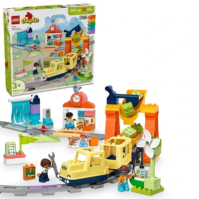 LEGO DUPLO Town Big Interactive Community Train Set - Learning Toddler Train Toy Playset - 10428