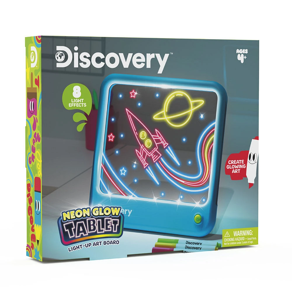 Discovery Neon Glow Tablet Light-Up Art Board