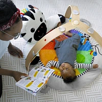 Tapis d'éveil Zen's Activity Milestones Plush Gym de Baby Einstein