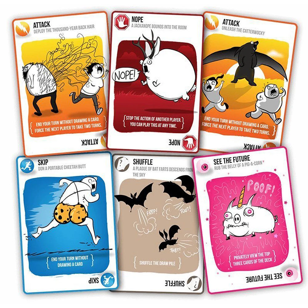 Exploding Kittens Original Edition Board Game - English Edition