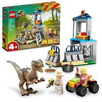 LEGO Jurassic Park Velociraptor Escape 76957 Building Toy Set (137 Pieces)