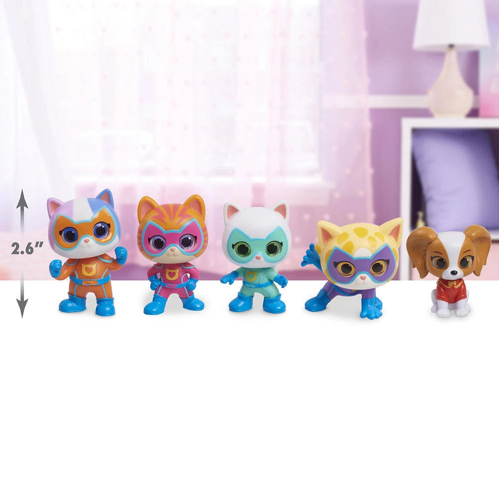 Disney Junior SuperKitties Hero Squad Figure Set