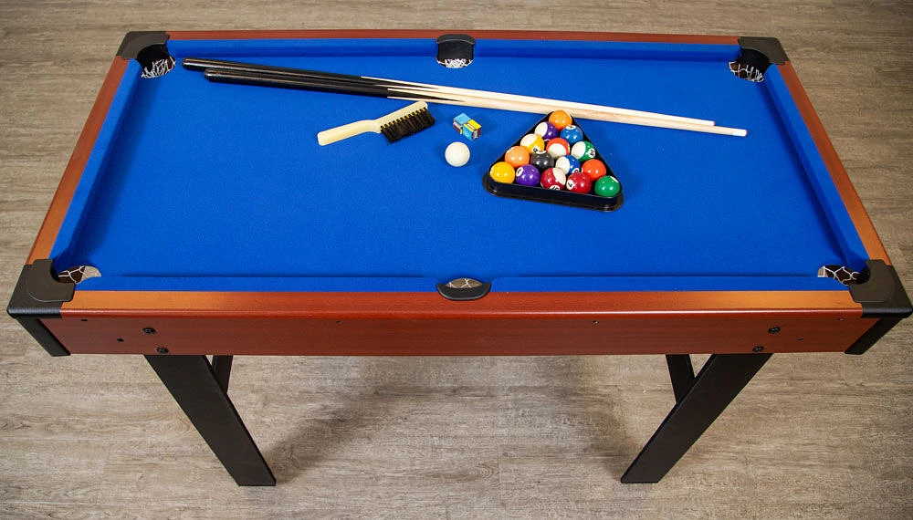 Triad 3-In-1 48 Inch Multi Game Table with Pool, Glide Hockey, and Table Tennis