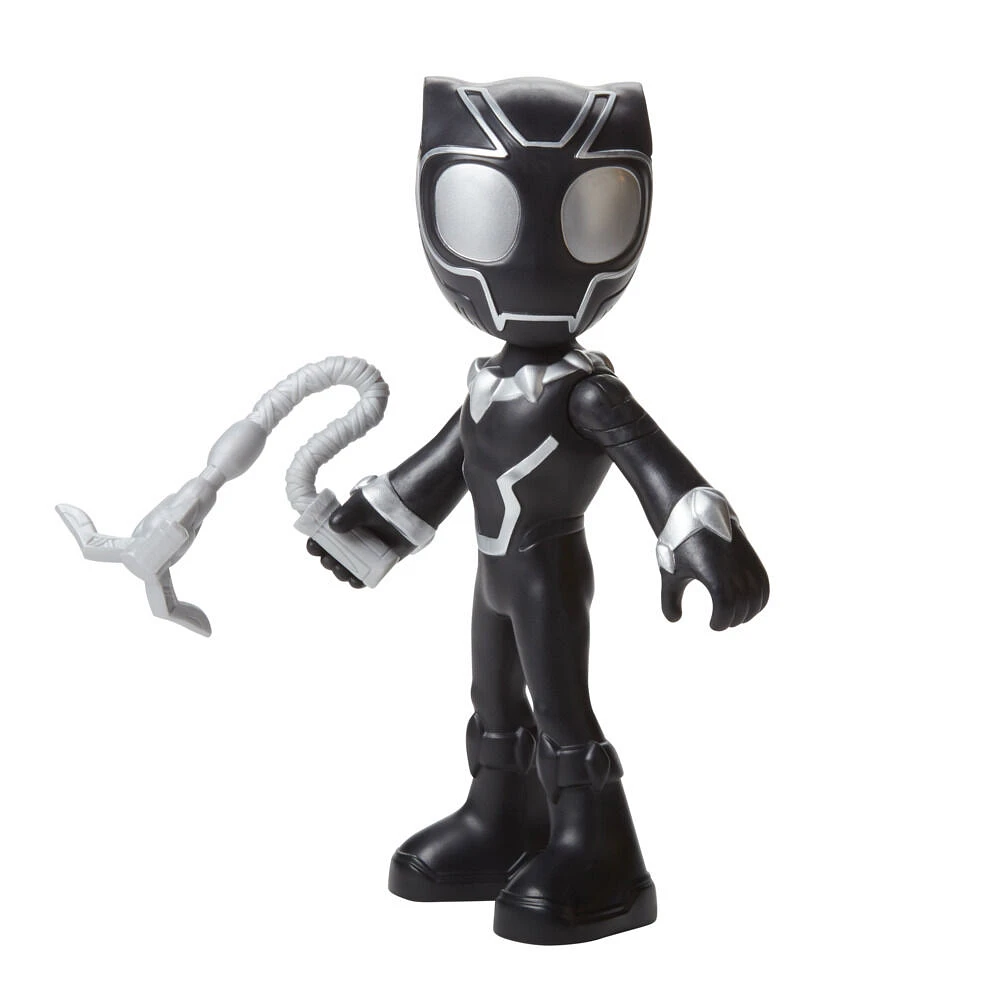 Marvel Spidey and His Amazing Friends Supersized Black Panther 9-inch Action Figure, Preschool Toys, Super Hero Toys for 3 Year Old Boys and Girls and Up