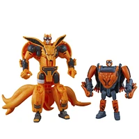 Transformers Collaborative NARUTO SHIPPUDEN x Transformers Toys Kurama and Gamakichi Action Figures