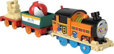 Thomas and Friends Beachy Nia Toy Train, Motorized Engine with Cargo, Preschool Toys