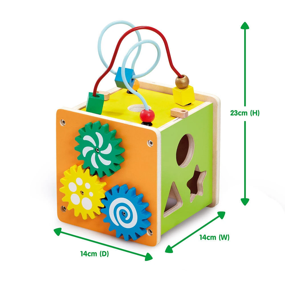 Early Learning Centre Wooden Activity Cube - Édition anglaise - Notre exclusivité