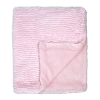 Baby Mode Signature Ridged Plush Blanket