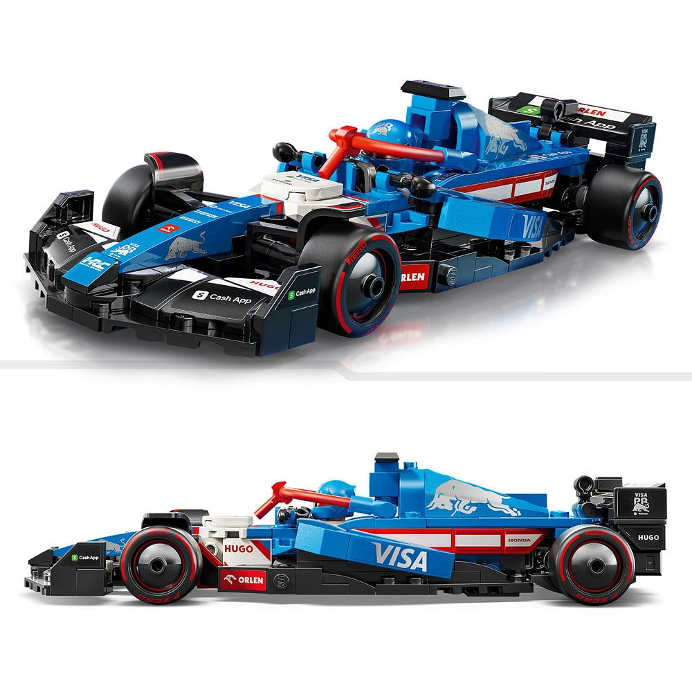 LEGO Speed Champions Voiture de course Visa Cash App RB VCARB 01 F1 , Ensemble de véhicule et pilote 77246