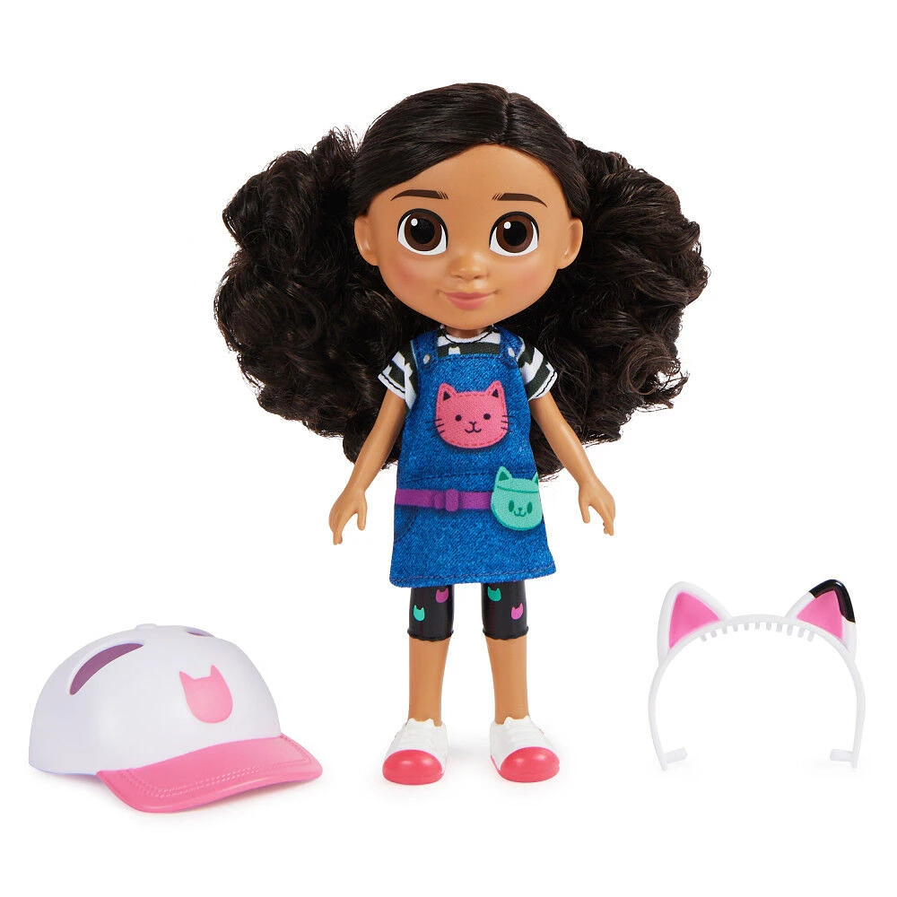 Gabby's Dollhouse, 8-inch Gabby Girl Doll (Travel Edition) with Accessories