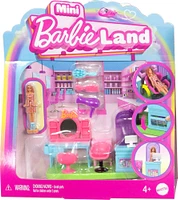 Barbie Mini BarbieLand Collectible Hair Salon Playset with 1.5-inch Barbie Doll, Interactive Play Areas for Storytelling Fun