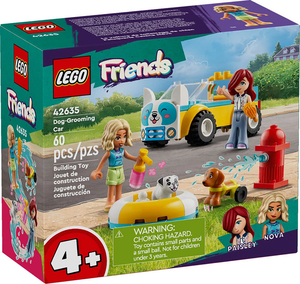 LEGO Friends Dog-Grooming Car, Vehicle Playset, Animal and Nature Pretend-Play Toy for Kids 42635