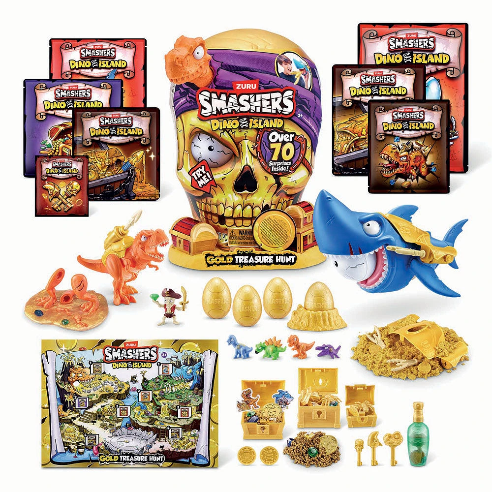 Smashers Dino Island Gold Treasure Hunt