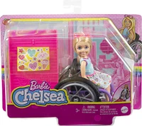 Barbie- Chelsea- Poupée et fauteuil roulant