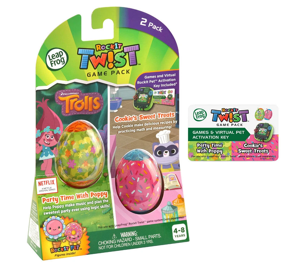 LeapFrog RockIt Twist 2 Pack: Trolls Party Time With Poppy and Cookie's Sweet Treats - English Edition