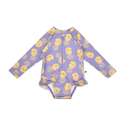 ZOOCCHINI - Combinaison anti‑UV une pièce à volants - Ananas - 3 ans