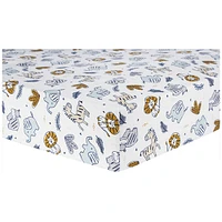 Drap-housse pour lit de bébé en flanelle de luxe Trend Lab - Zambie