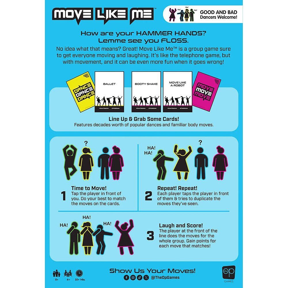 USAopoly Move Like Me Card Game - English Edition