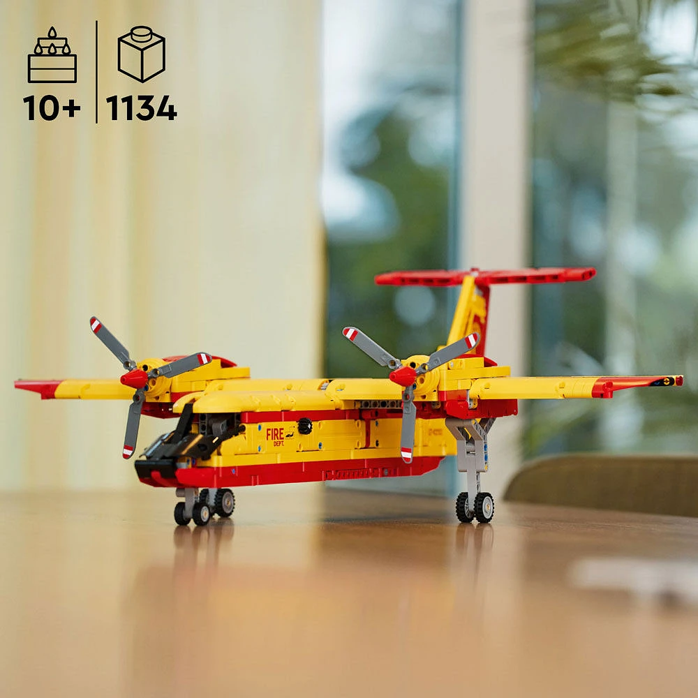 LEGO Technic Firefighter Aircraft 42152 Building Toy Set; A Model Airplane Project for Kids Aged 10+ (1,134 Pieces)