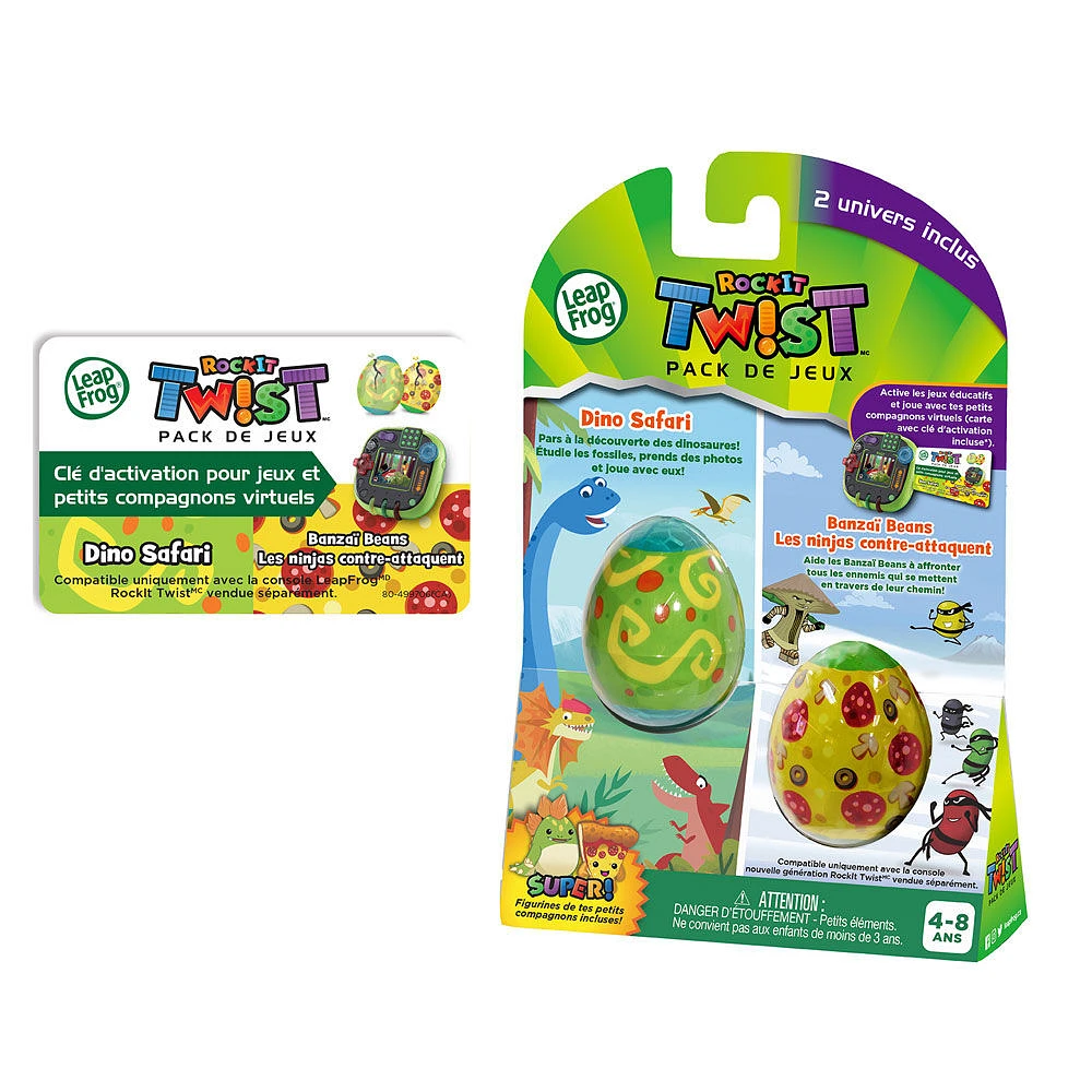 LeapFrog RockIt Twist 2 Pack: Dinosaur Discoveries and Banzai Beans Showdown - French Edition