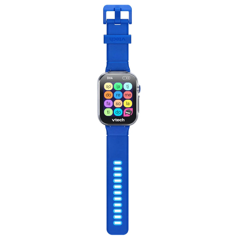 VTech KidiZoom Smartwatch DX4 avec deux appareils photo, effets photo et vidéo jumelage sécurisé des montres, jeux, résistant aux éclaboussures