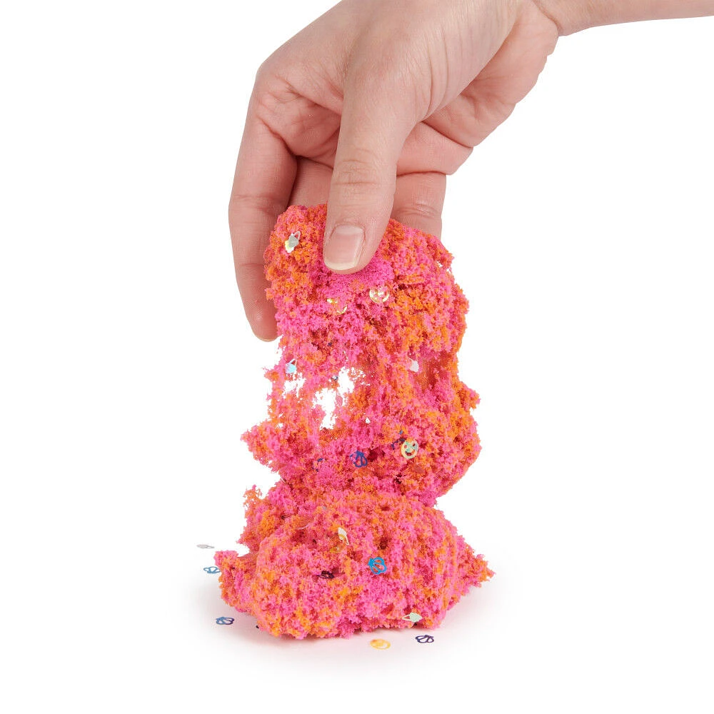 Kinetic Sand, Flowfetti, 113 g de sable à jouer avec des éléments paillettés, jouets sensoriels