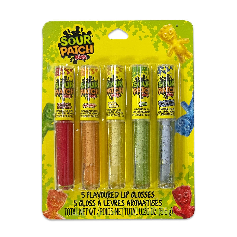 5pcs Tube de Brillant à Lèvres avec Baguette - Sour Patch