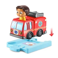 VTech CoComelon Go! Go! Smart Wheels Nina's Fire Truck and Track - English Edition