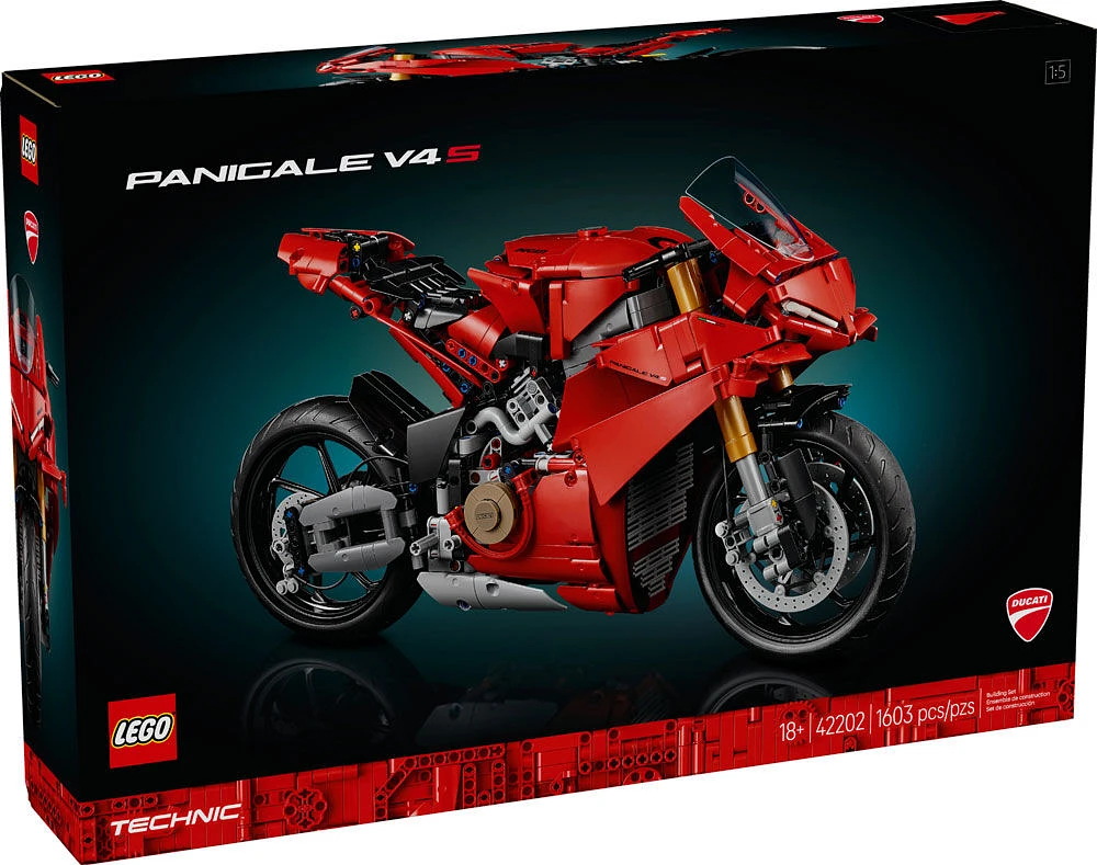 LEGO Technic La moto Ducati Panigale V4 S Ensemble de construction de modèle réduit, Véhicule à construire 42202