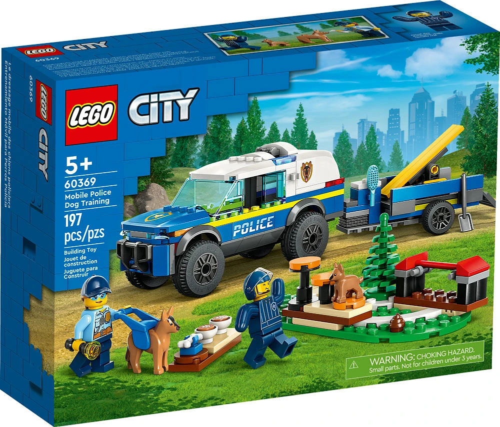 LEGO City Mobile Police Dog Training 60369 Building Toy Set (197 Pieces)