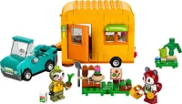 LEGO Animal Crossing Leif's Caravan & Garden Shop Building Toy - Pretend Playset Gift for Kids - 77054