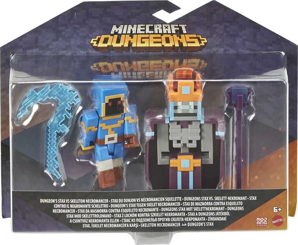 Minecraft- Dungeons - Pack 2 Figurines 8 Cm