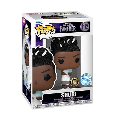 POP! Shuri en robe blanche - Panthère noire - Notre exclusivité