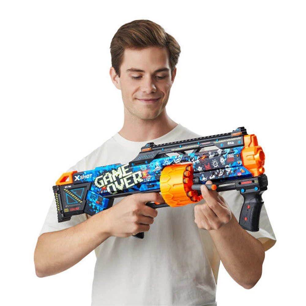 Zuru X-Shot Skins Last Stand Dart Blaster - Game Over (16 Darts)