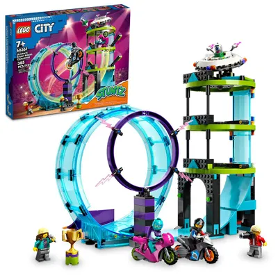 LEGO City Ultimate Stunt Riders Challenge 60361 Building Toy Set (385 Pieces)