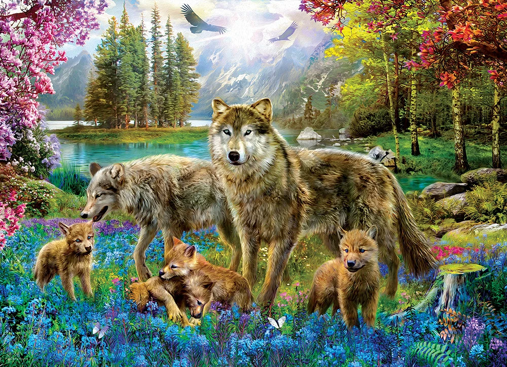 Eurographics Wolf Lake Fantasy Oversize 500 PC Puzzle