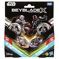 Beyblade X et Star Wars Collab The Mandalorian 3-60F vs. Moff Gideon 3-80N, multipack