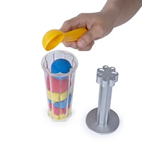 Kinetic Sand, Coffret Sandwhirlz avec 3 couleurs de sable Kinetic Sand (907 g) et plus de 10 outils