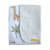 Couverture Simmons Gaufre/Bambou Gris Safari