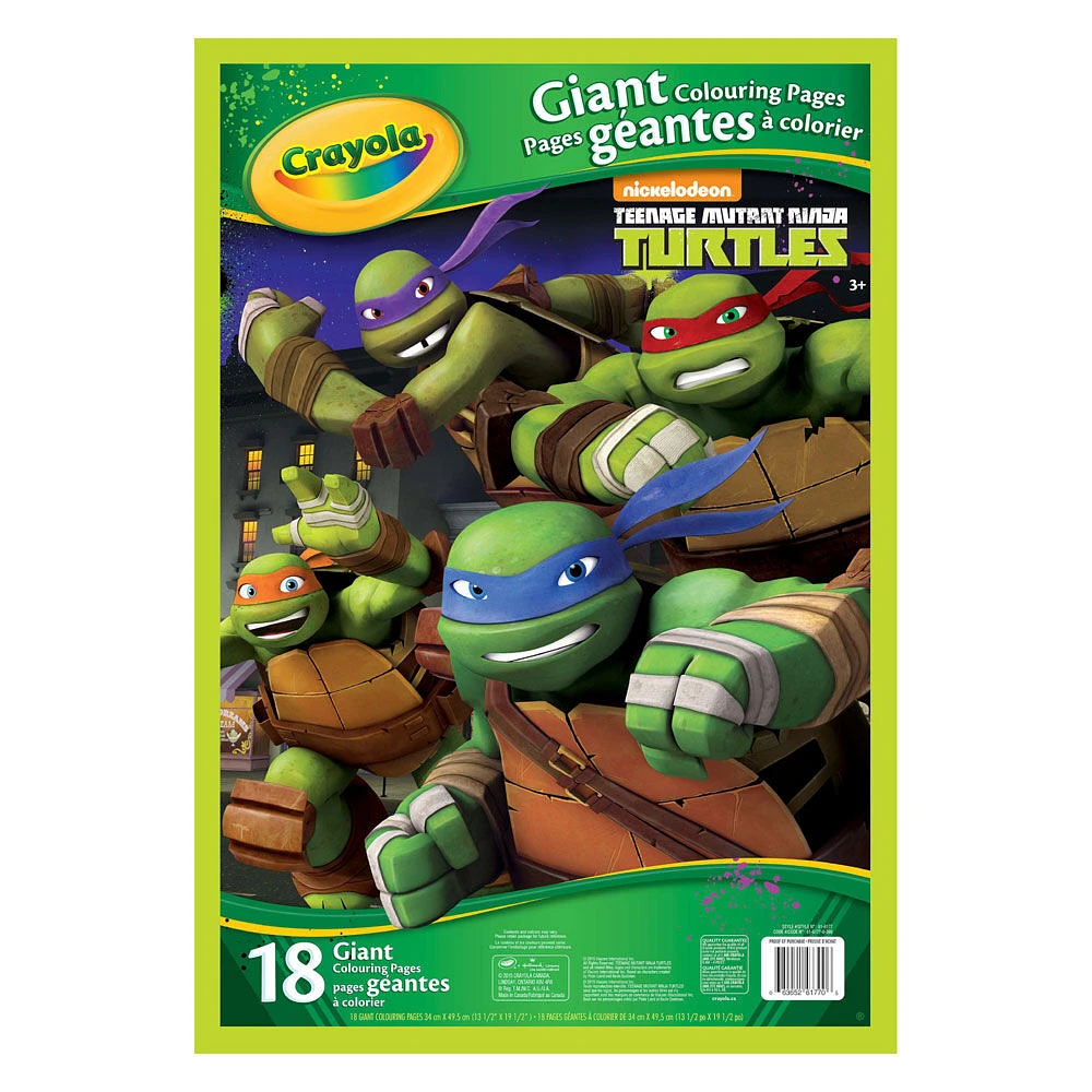 Crayola Giant Colouring Pages, Teenage Mutant Ninja Turtles