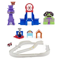 PAW Patrol, True Metal Total City Rescue Movie Track Set with Exclusive Marshall Vehicle, 1:55 Scale